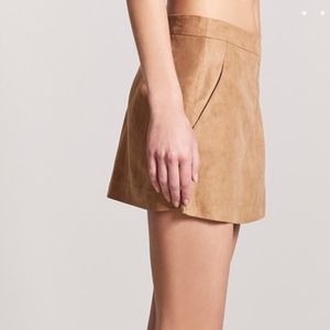 NWOT Faux Suede Skirt